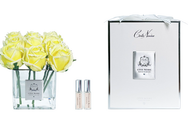 Couture Nine Rose Buds - Clear - Yellow - SVS908 (Carton of 2)